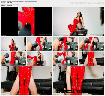 Alexxa Von Hell The humping looser red boots domination
