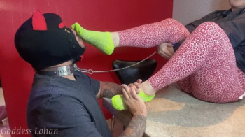 Goddess Lohan - Smell My Foot Odor and Then Lick It with Your Filthy Tongue - PT2.webp