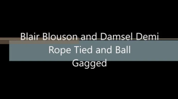 Blair Blouson and Damsel Demi Rope Tied and Ball Gagged.webp