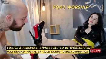 Louise & Fermans- Divine Feet to Be Worshipped (1080 EN SUB) Foot Worship - Foot Domination - Foot Fetish - Soles Lickin.webp