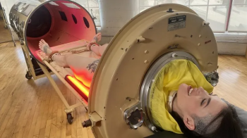 Elise Graves takes Reese for a ride in the Iron Lung.webp