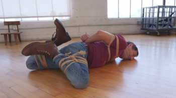 A Waiting Game - Kino Payne and Elise Graves - Kino struggles in his rope, but the real suffering comes once Elise begin.webp