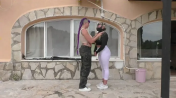Zoey Ziptie 72h Extreme Challenge - Chapter 18 - Morning Bondage Walk & Outdoor Training with Maya - Part 1 wmv SD.webp