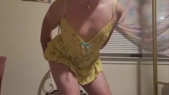 SubbyPuppy femboy bondage sitting on dildo chair.webp