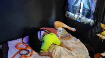Home video mixed wresling with bondage in bed.webp