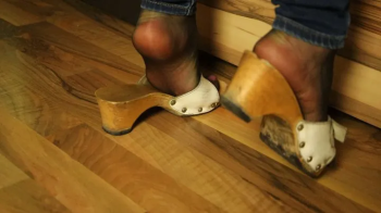 Worn Heels, Soft Soles – Slow Dangling in Stockings.webp