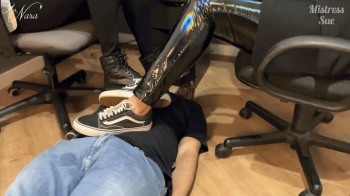 Nara and Sue teach their trainee a lesson he`ll never forget (720 EN-sub) - Foot Domination - Foot Humiliation - Foot Sl.webp