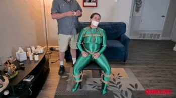 Super heroine Vibed In Head Encasement Bondage - Minx and Cinched (MP4 Format).webp