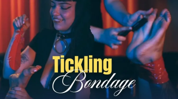 Miss Bimby & Svetlanna Duct Tape Bondage with Foot Tickling (720 - EN sub) Lesbian Domination - Foot Fetish - Brunette.webp