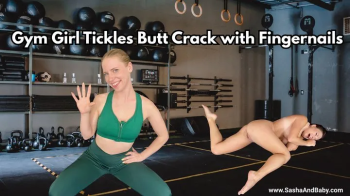 Gym Girl Tickles Butt Crack with Fingernails - Foot Fetish - Vibrator - Sex Toy - Laughing.webp