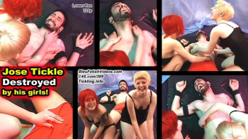 Jose Tickled Destroyed By His Girls - This -lucky- guy has two beautiful and sexy girls tickle and play with his cock wi.webp