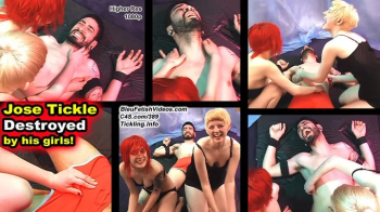Jose Tickled Destroyed By His Girls - This -lucky- guy has two beautiful and sexy girls tickle and play with his cock wi.webp