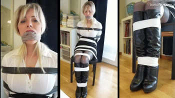 TAPEBONDAGE- VERA CHAIRTIED IN PRADA BOOTS.webp