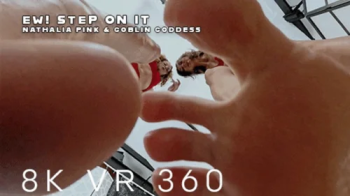 Nathalia & Goblin Goddess - EW! Step on it! - VR 360 8K.webp