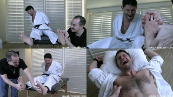 Karate Instructor Leo Tied and Tickled.webp