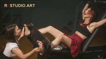 Daria - First Time Tickled In Stocks with Patty - Upper Body and Feet (UHD 4K MP4).webp