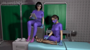 Giantess Medical Foot Smelling Procedure and Ballbusting.webp