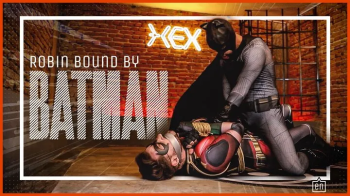 Batman Hex bounds and uses Robin Tonny as he wants (1080p ENG-sub) Bondage Male - Rope Bondage - Male Domination - Tape.webp
