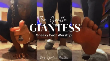 Dark Goddess The Gentle Giantess- Sneaky Foot Worship.webp