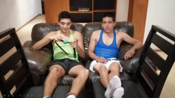 18-Year-Old Twink In Their First Kinky Situation- Ballgagged Boys Dave & Julio Receiving Cruel Armpit & Foot Tickling Tr.webp