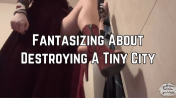 Phoenix Bates Fantasizes About Destroying A Tiny City As A Giantess While Changing 1080p - ASMR - Giantess - Naked - Mea.webp