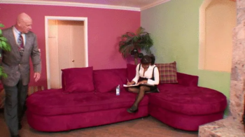 Young Latina Jasmen Sucks Fucks Feet Fetish Old Man! 1st half mp4.webp