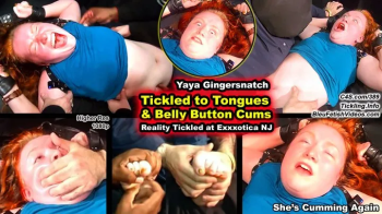 C4S #1 Clip! Reality Tickled till she speaks in tongues & Belly Button CUMS 6X - YaYa Gingersnatch SUFFERS for 30 min by.webp