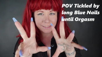 POV Tickled by long sharp Blue Nails until Orgasm by Redhead Deanna MP4 1080.webp