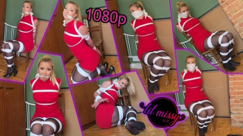 Lil Missy UK in Chairtied In Red Dress With OTN Gag 1080p.webp