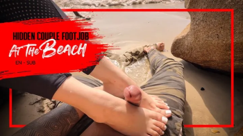 Nara doing hidden footjob on the beach with messy finish - Double Video (1080 EN-sub) Footjob - Toejob - Solejob - Foot.webp