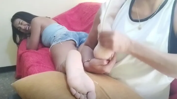 Ania's soles are tickled, focus on the soles.webp