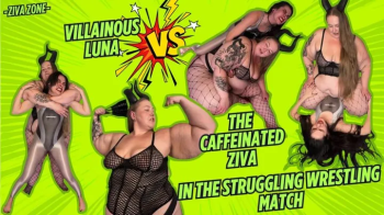 4K Ziva Fey VS Villainous Luna In The Struggling Wrestling Match.webp