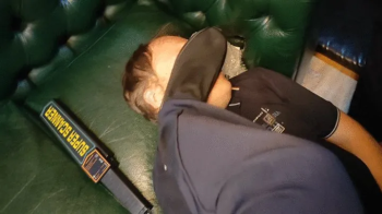 Foot and scissors domination by fantasy security guards.webp