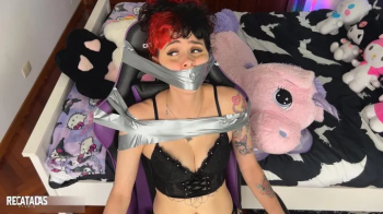 Gamer girl in really tight bondage!.webp