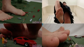 Rin Amasawa - Planet of the Dwarfs - A giant beautiful alien girl thoroughly crushes her with bare feet - Part 1 - 1080p.webp