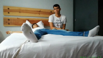 College Tickling Fun- College Boys Hugo & Orlando Are Getting A New Roommate Named Eduardo. All Newbies Are Tested For T.webp