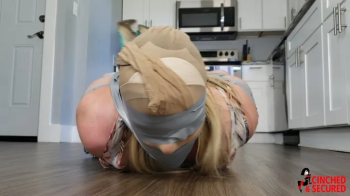 Kendra Lynn - Taped, Hooded and Hogtied in Her Kitchen (MP4 Format).webp