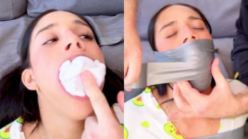 Bondage Delivery-! Katha Gets TRIPLE SOCK-GAG Instead of Triple Cheese Pizza! (4K).webp
