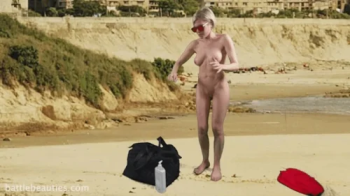 expired suntan lotion turns woman into a Giantess.webp