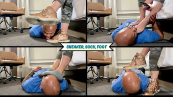 Sneaker, Sock, Foot - Goddess Rapture Makes Her Slave Take Her Foot Domination and Foot Humiliation - She Includes Foot.webp