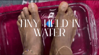 Tiny Held Down In Water By Giant Feet TWO.webp