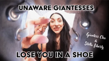 Unaware Giantess Cleo & Stella Liberty Lose Their Room Mate in a Shoe - You shrunk yourself and your room mates are abou.webp