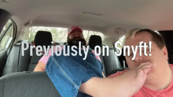 Snyft- Brisket's Feet Tickled in the Car Making Him Moan and Giggle.webp