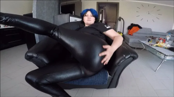 Farting in black leather pants.webp