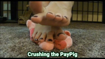 Foot Play With the Pay Pig Foot Fetish Long Toes Stomping.webp