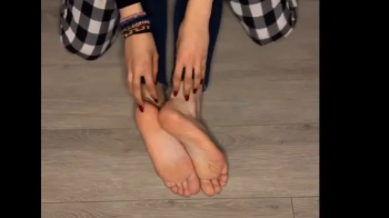 Foot Tickling Fun Argentine Girl Laughed at by Her Friend’s Fingers.webp