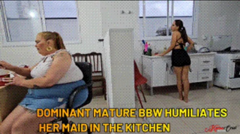 FARTING DOMINANT MATURE BBW HUMILIATES HER MAID IN THE KITCHEN - BARBARA COLOSSOS - FULL VERSION - NEW JANUARY 2026.webp