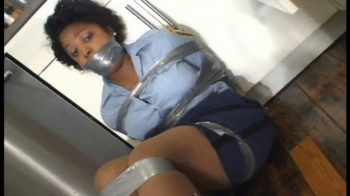 Bare Foot Pantyhose Bound and Gagged with Panties and Real Duct Tape.webp