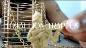 Giantess Trapped Army Battalion In Iron Cage.webp