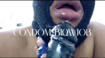 Tiny Deep throated In Condom- Giantess BBC Blowjob.webp